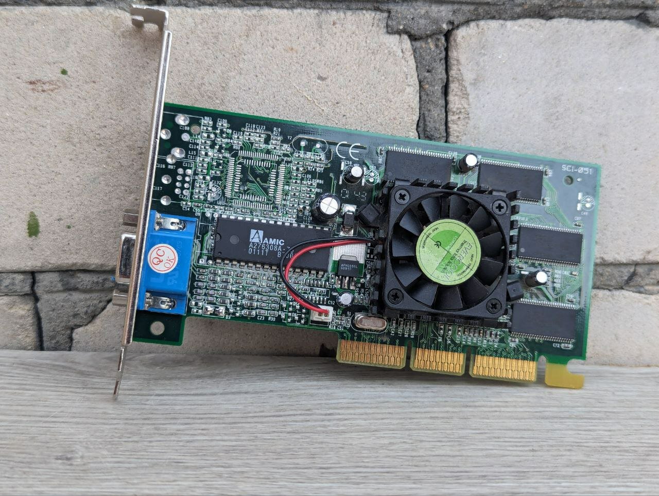 Видеокарта AGP GeForce MX200, 32Mb (VGA)