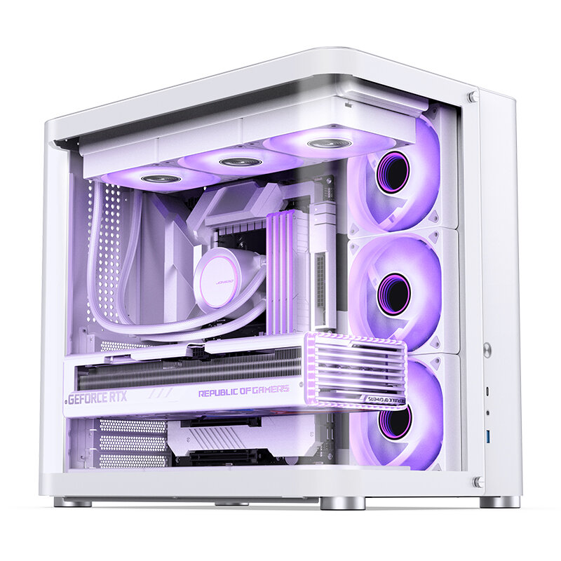 Корпус JONSBO TK-2 2.0 White без БП mini-ITX micro-ATX ATX белый