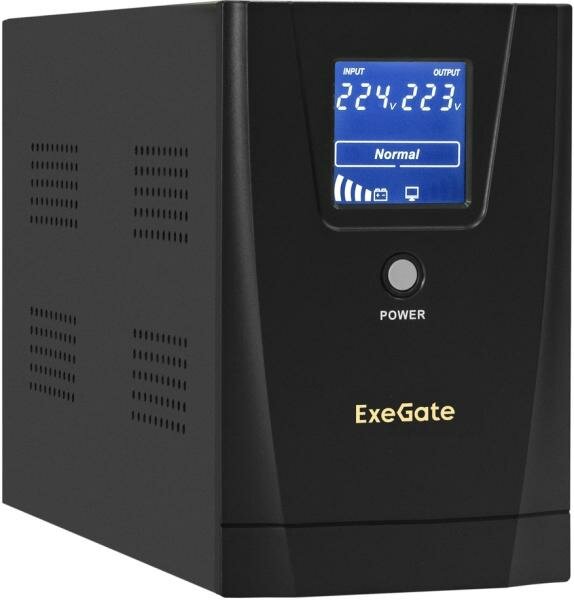 ИБП Exegate SpecialPro Smart LLB-2000. LCD. AVR.2SH. RJ. USB