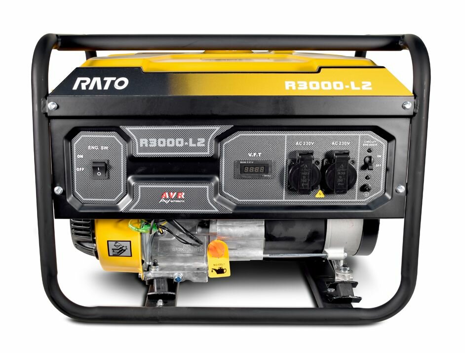 Генератор бензиновый RATO R3000-L2 (3 кВт, 7 л.с.) Надежный генератор с ручным стартером. Гарантия 2 года! - фотография № 4