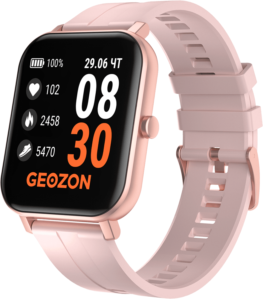 Часы наручные GEOZON Runner, розовый / розовый