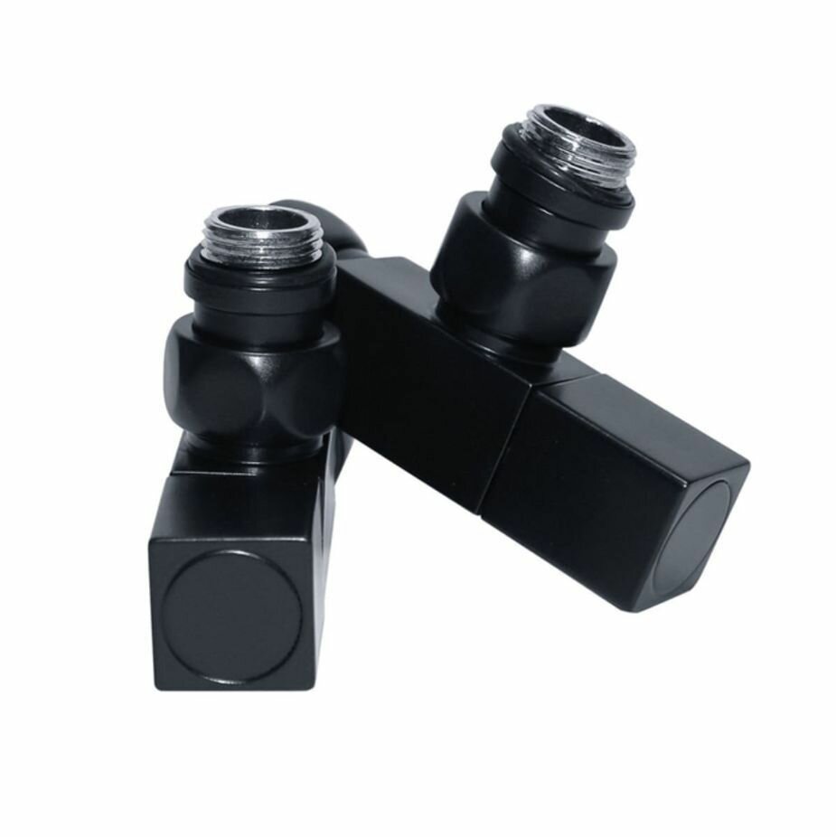 фото Вентиль запорный угловой квадратный НИКА (3/4" - 1/2" г/ш SG 01CH0405/2) RAL9005