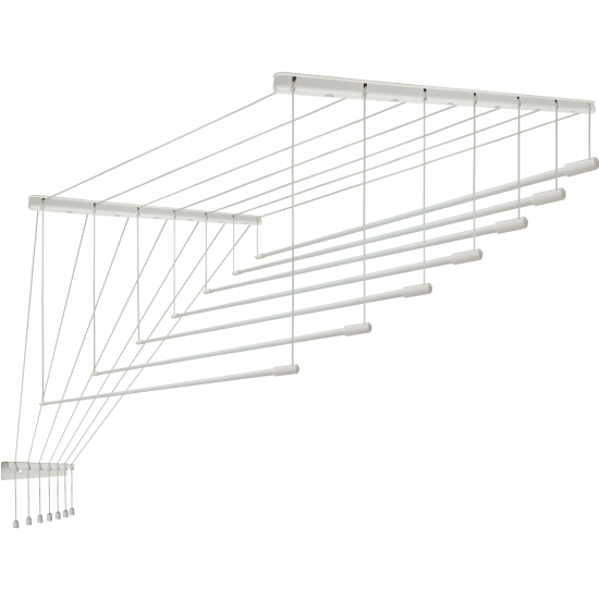Сушилка потолочная Anyday для белья алюм. 7 пр. 1,8 м, белая 005387