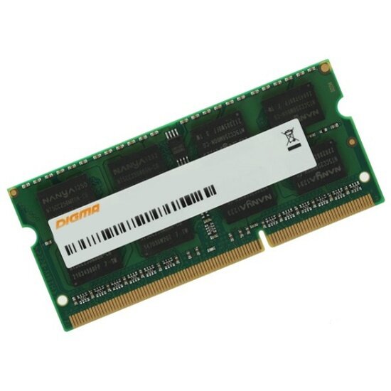 Память 8Gb Digma DGMAS42666008D DDR4 2666MHz PC4-21300 CL19 SO-DIMM 260-pin 1.2В dual rank Ret