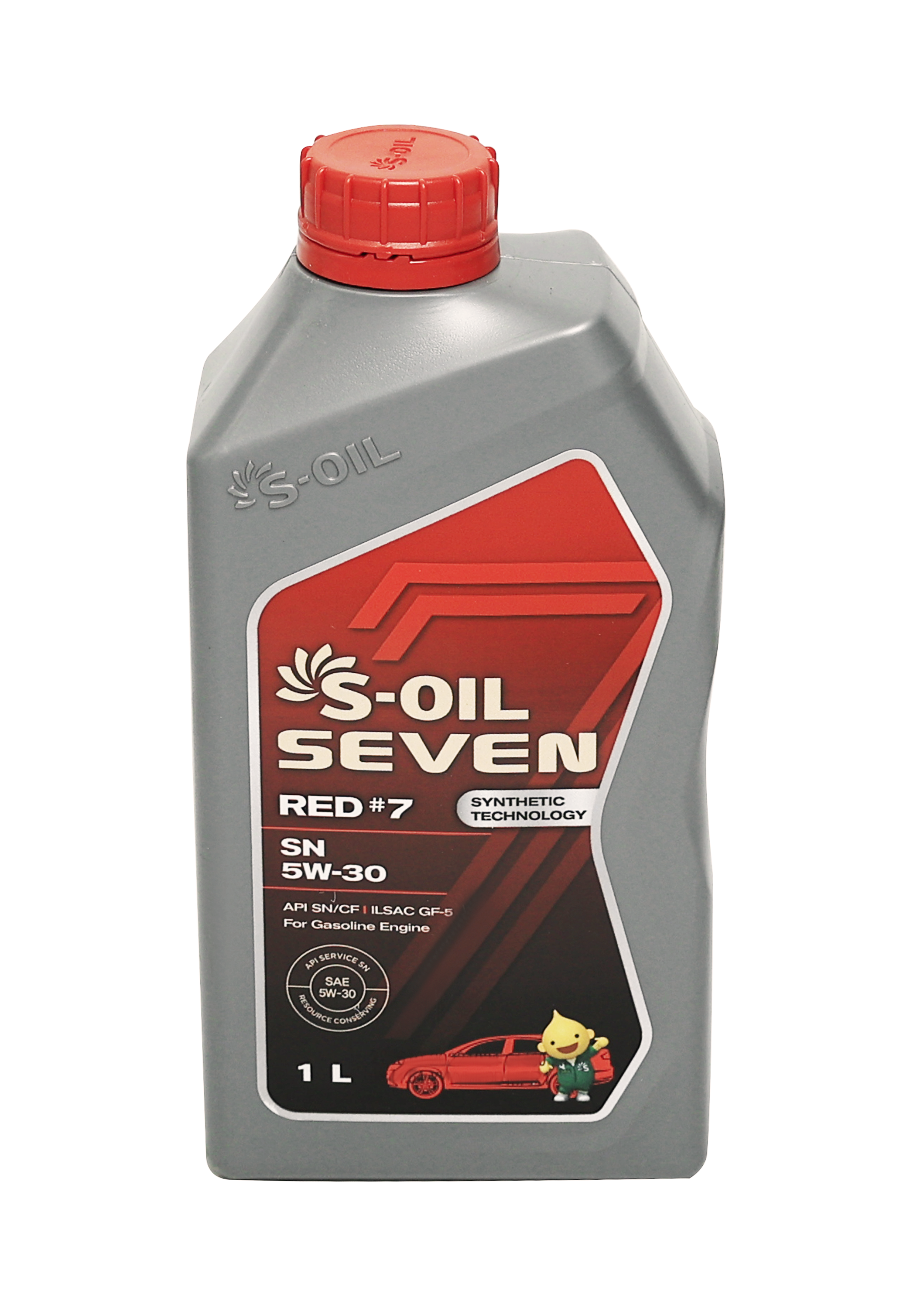 Синтетическое моторное масло S-OIL SEVEN RED #7 SN 5W-30, 1 л, 1 шт.