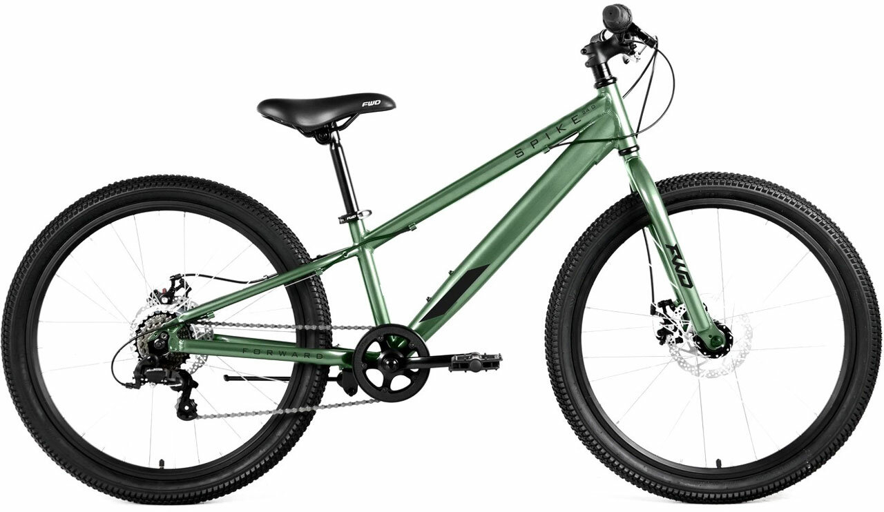 фото FORWARD SPIKE D 24" 7ск. 2023 (требует финальной сборки), Цвет зеленый-черный