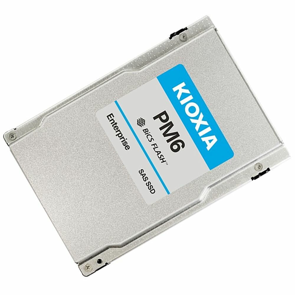 KIOXIA Твердотельный накопитель SSD KIOXIA PM6-R Enterprise KPM61RUG7T68 7680GB 2.5" SAS 24Gb/s, 4150/3700, IOPS 595/155K, MTBF 2.5M, TLC, 1DWPD, 15mm KPM61RUG7T68