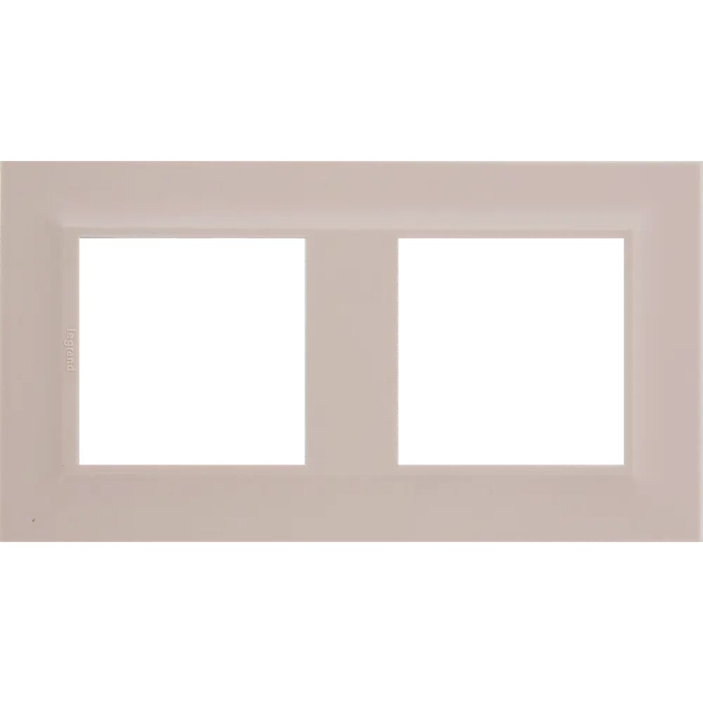 Рамка для розеток и выключателей Legrand Structura 2 поста цвет розовый