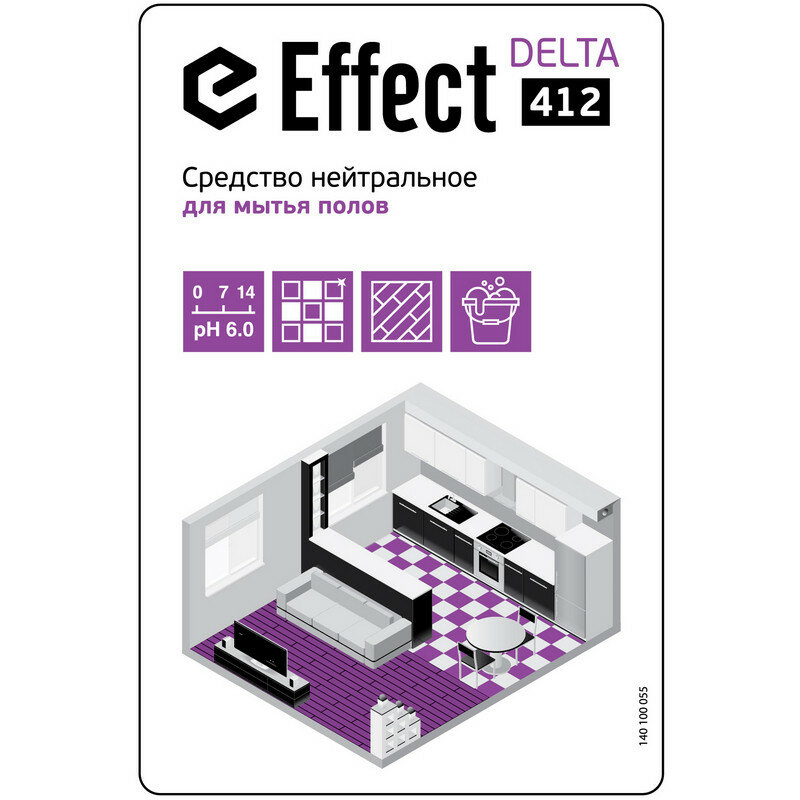 Профхим д/руч.мытья пола нейтрал Effect/DELTA 412, 1л - фотография № 2