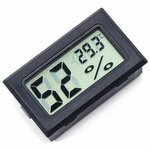 Термометр-гигрометр электронный FY 11 без выносного датчика, цвет - черный - изображение