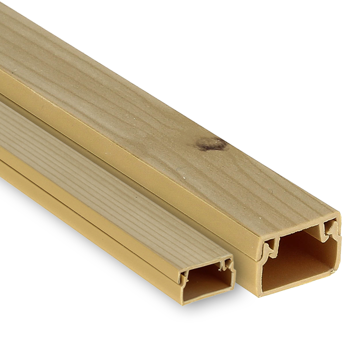 фото Кабель-канал 25х16 L2000 пластик Plast свет. дер. EKF kk-25-16w