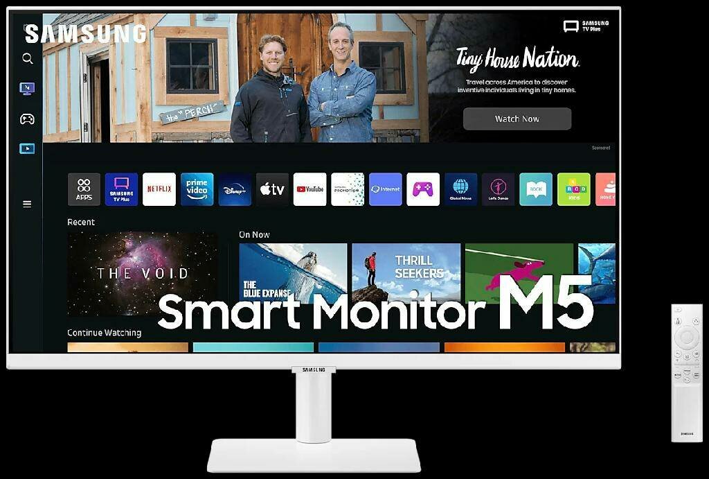 27" Монитор Samsung M5B S27BM501EU, 1920x1080, 60 Гц, *VA, белый