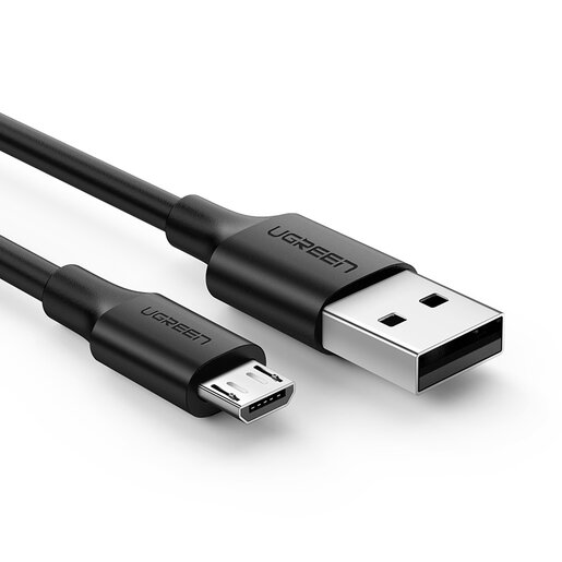 Кабель UGREEN US289 USB-A 2.0 to Micro-USB Cable Nickel Plating Nylon Braid (2 метра) белый (60143)