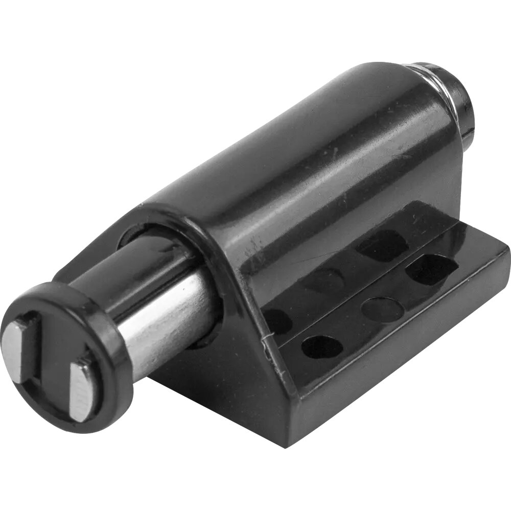 фото Набор для крепления стеклянной дверки одностворчатой 90 мм пластик цвет чёрный