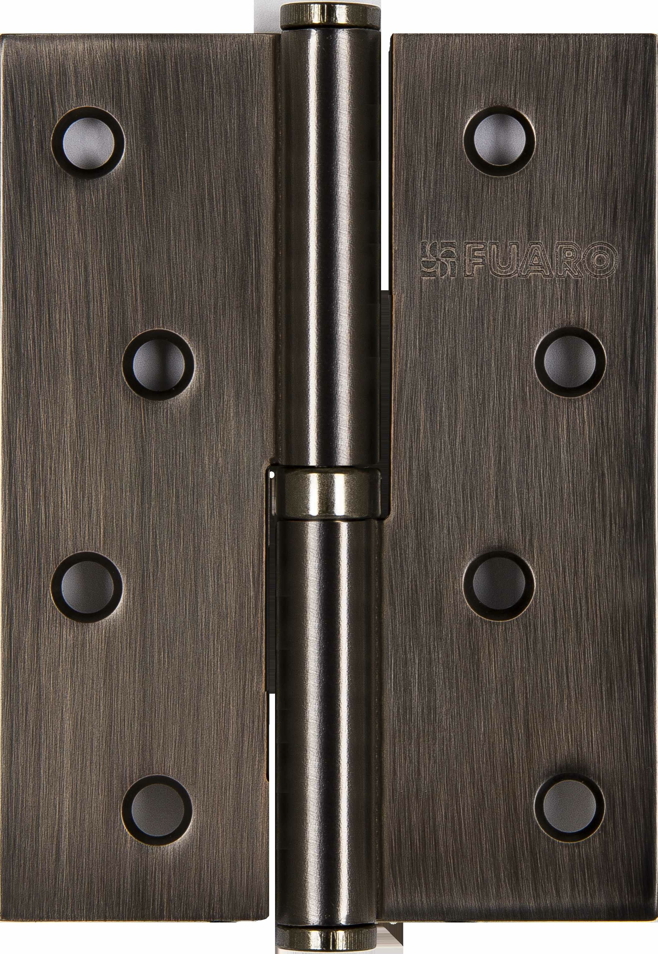 Петля дверная разъемная левая S100413-GR/BL 100x75 мм сталь цвет чёрный