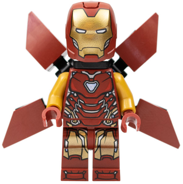 Минифигурка Lego sh824 Iron Man - Mark 85 Armor, Large Helmet Visor, Wings