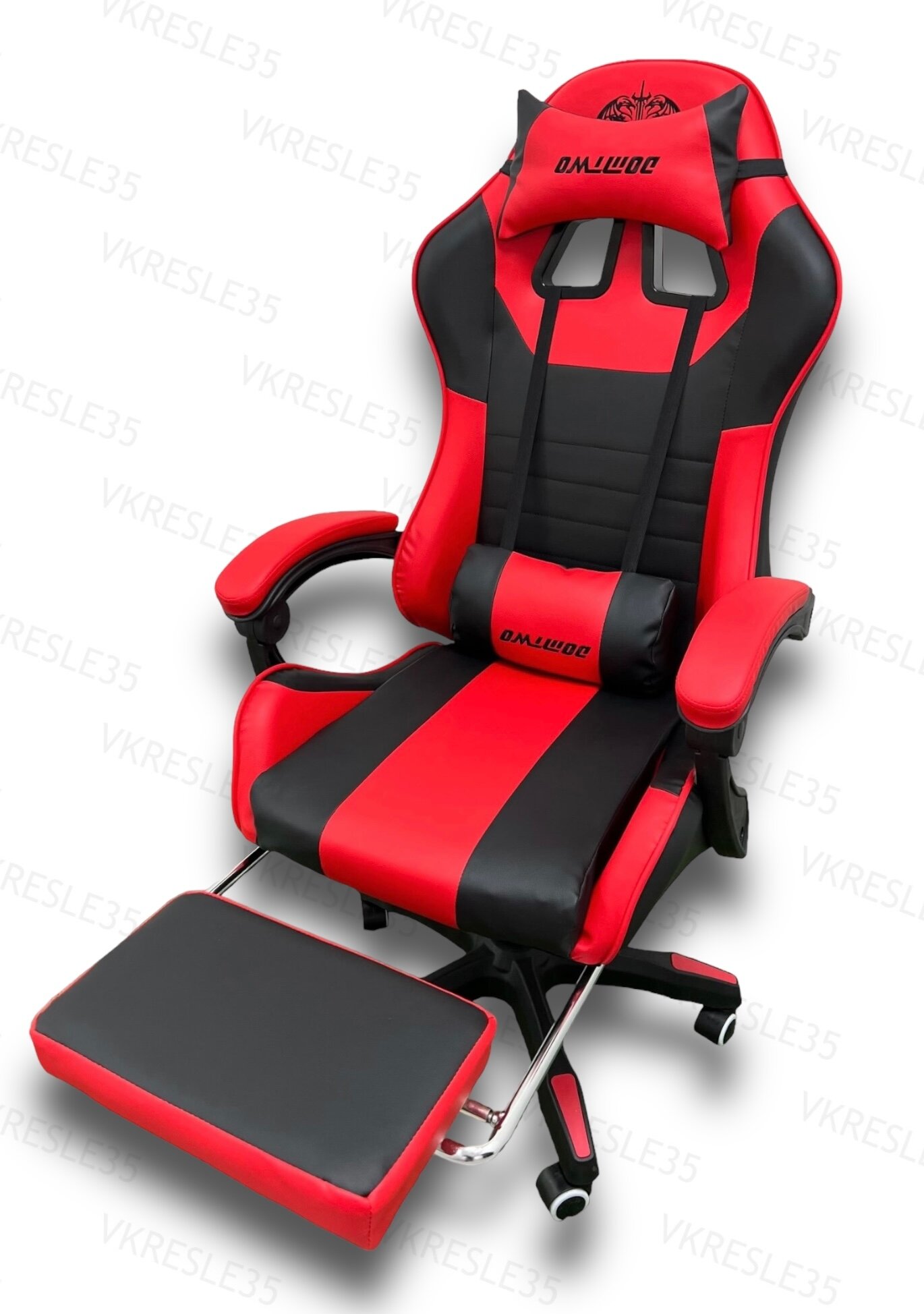 Игровое Компьютерное Кресло,с Вибромассажем,цвет Черно-Красный