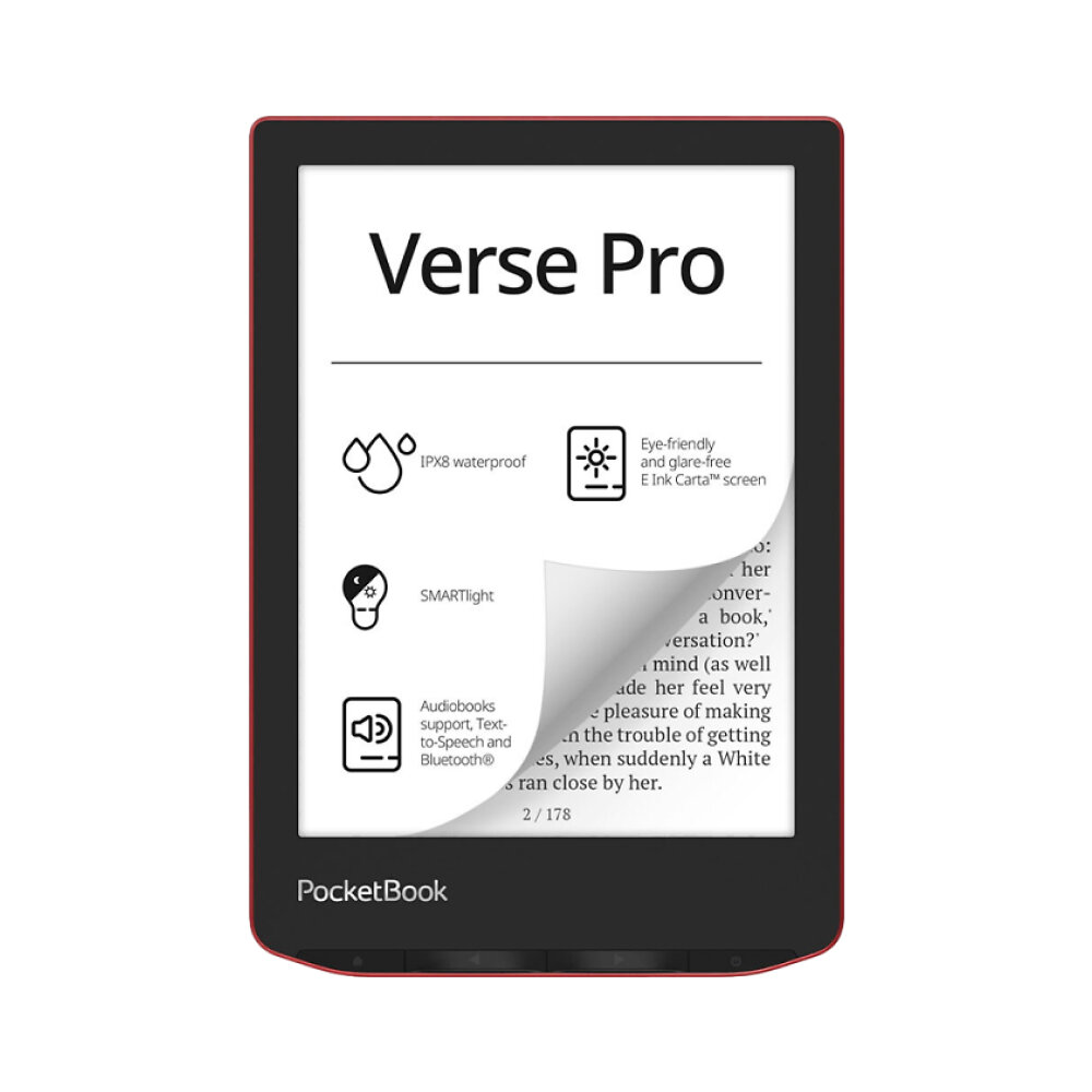 Электронная книга PocketBook 634 Verse Pro Passion Red (PB634-3-WW)