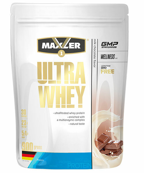 Сывороточный протеин Ultra Whey Maxler 900 г (Молочный шоколад)