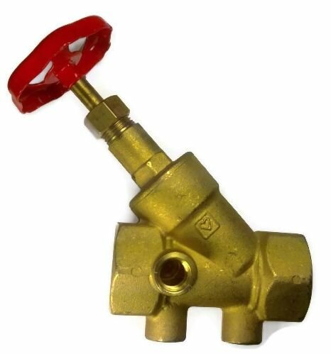 фото Вентиль запорный Herz Штремакс-А DN40, со сливом