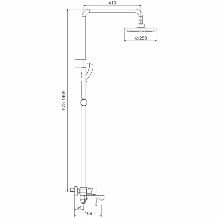 Душевая стойка Gappo G2402-8 - фото №2