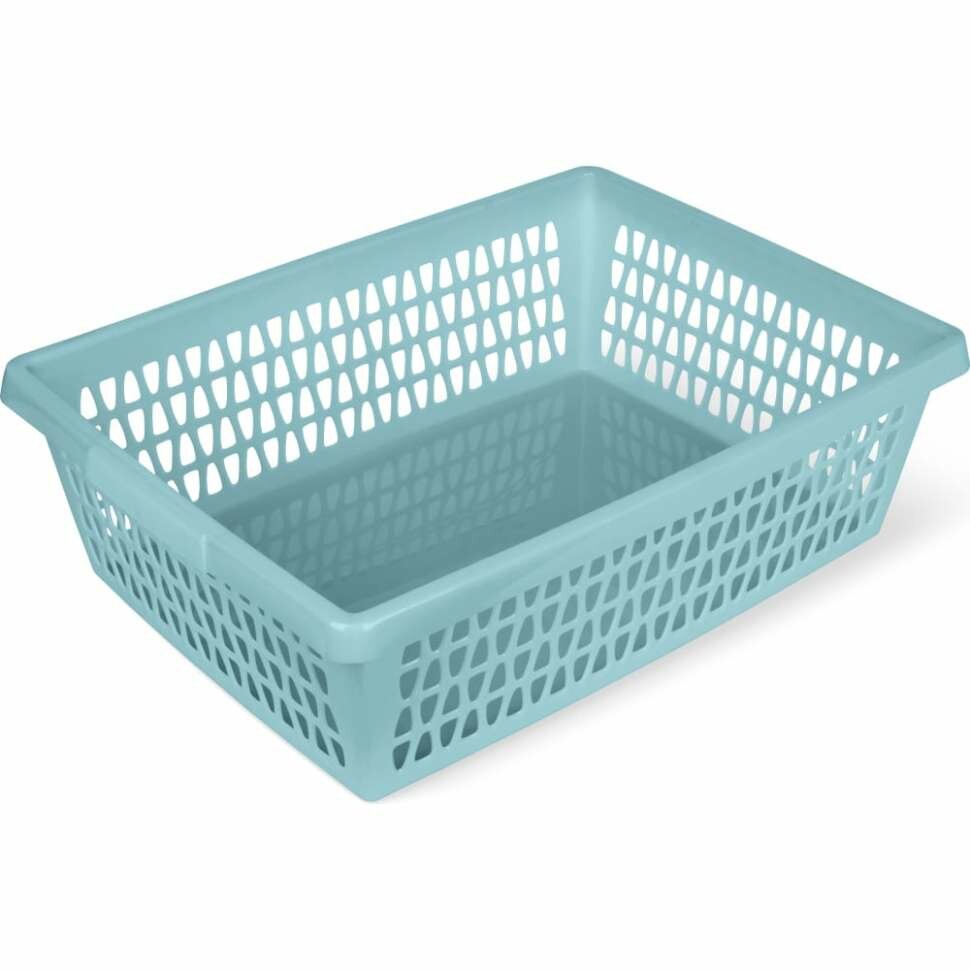 фото Корзина для хранения Martika Велетта 38x28x11 см, бирюзовая С714БИР