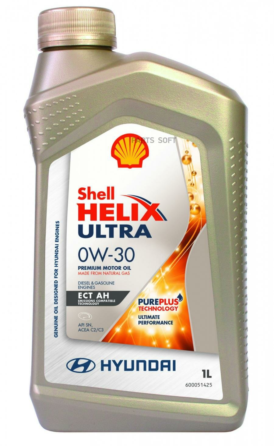 shell 0w30 (1l) helix ultra ect ah c2/c3_масло моторное! синт.\ api sn, acea c2/c3