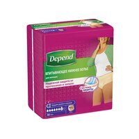 Впитывающее нижнее белье Depend для женщин M/L (44-50), 10 шт., 1 уп,