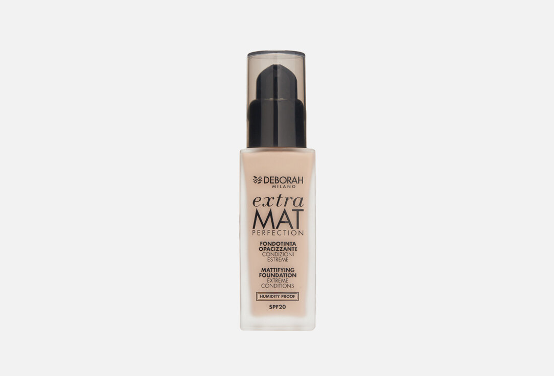 Тональная основа DEBORAH MILANO, EXTRA MAT PERFECTION MATTIFYING FOUNDATION 30мл