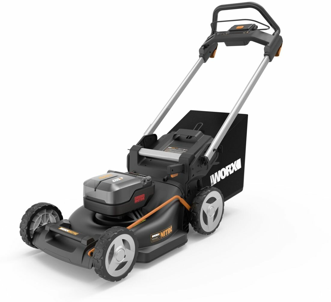 Аккумуляторная газонокосилка WORX WG748E 46 см бесщеточная 40В 4Ач х 2 ЗУ 2А х 2