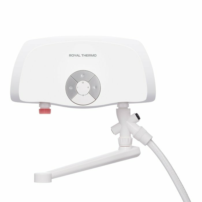 фото Водонагреватель проточный Royal Thermo SmartFix T (5,5 kW), кран, белый