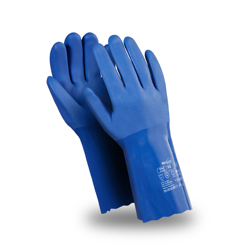 фото Перчатки Manipula Specialist® Шельф (интерлок+ПВХ 1,9мм), P-T-23/CG-981 (10(XL))