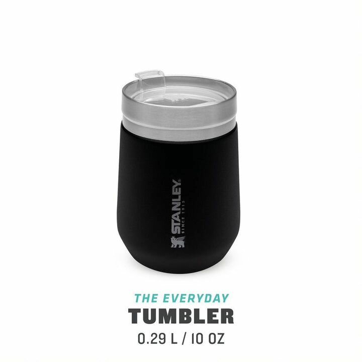 Термокружка Stanley Go Everyday Tumbler 0,29 л (Matte Black Pebble) - фотография № 2