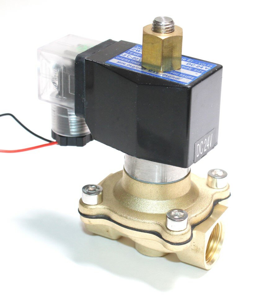 2W-15K24, Клапан электромагнитный, (Uвх=24VDC, t=-5.+80°C, G1/2", DN15, N/O) электротовар