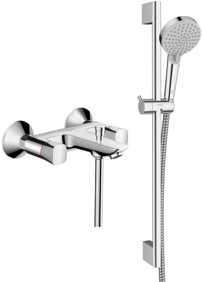 Смеситель для ванны Hansgrohe Logis 71243000 + 26275000