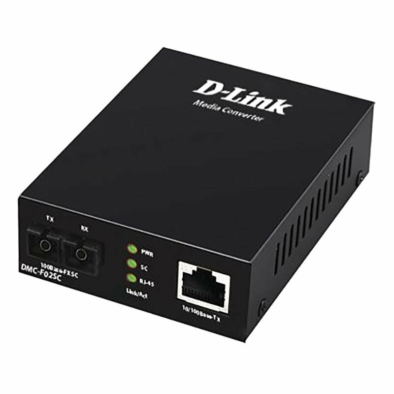Медиаконвертер D-Link Twisted-pair to Multi-mode (2km SC) (DMC-F02SC/B1A) 1517333
