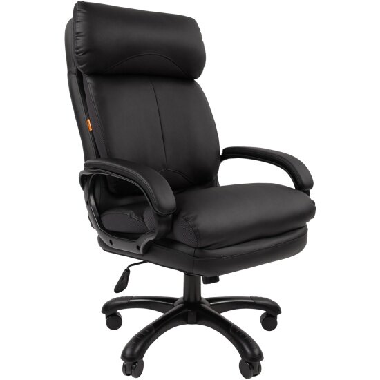 Кресло руководителя Chairman 505 экопремиум черный (черный пластик)