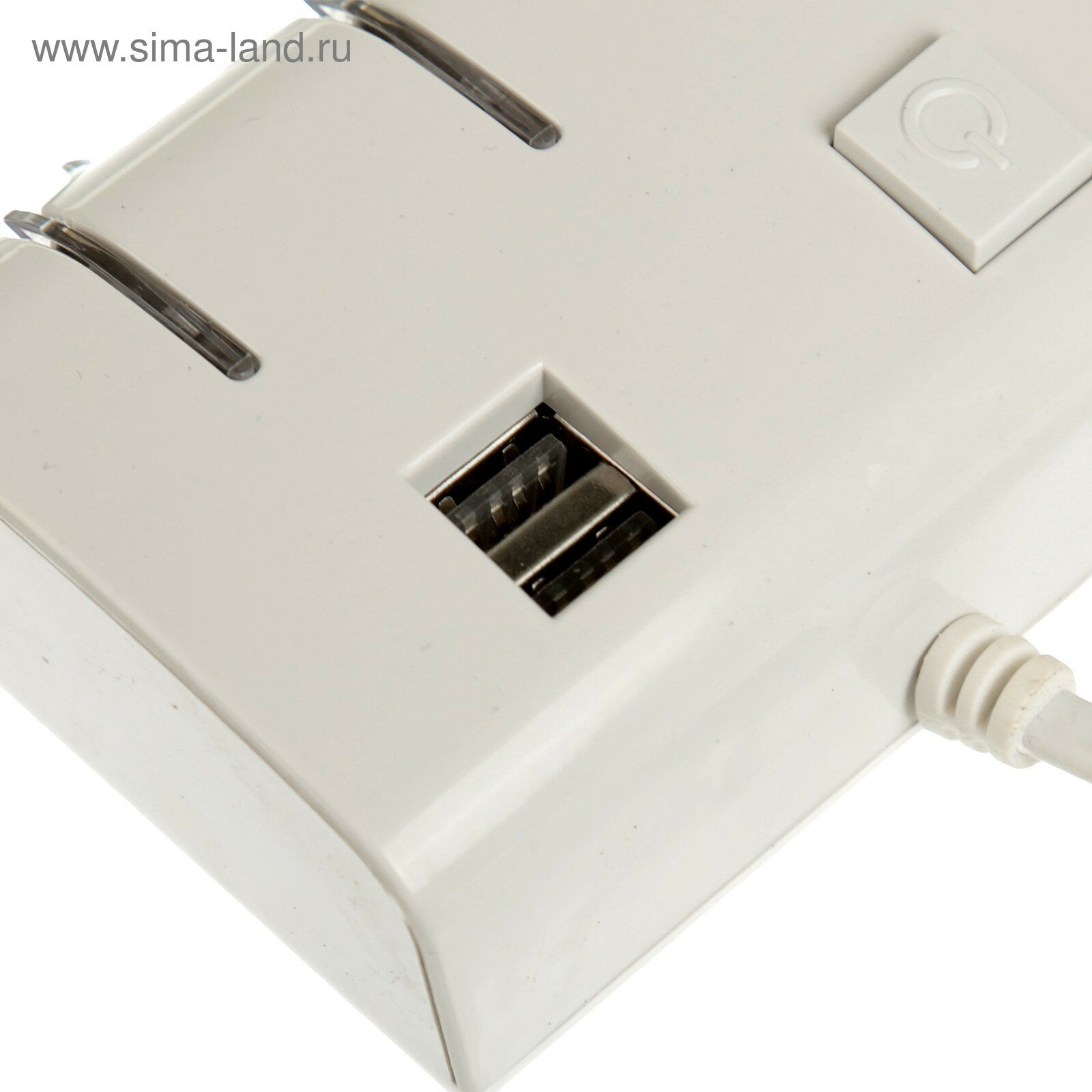 Разветвитель прикуривателя, 3 гнезда, 2 USB 1 А, 60 Вт, 12/24 В, подсветка, провод 70 см (1шт.)