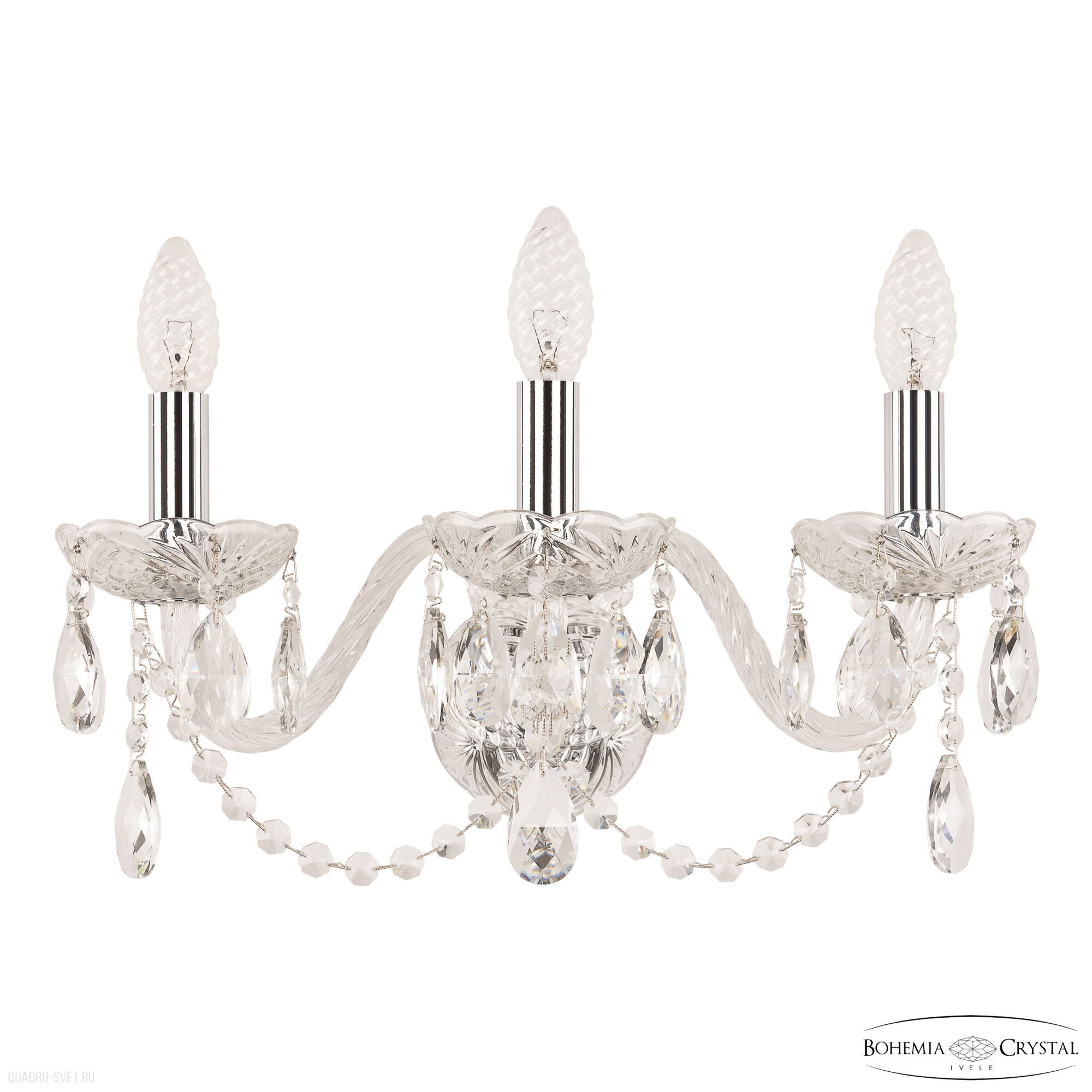 Бра Bohemia Ivele Crystal 101 101B/3/165 Ni - фото №1