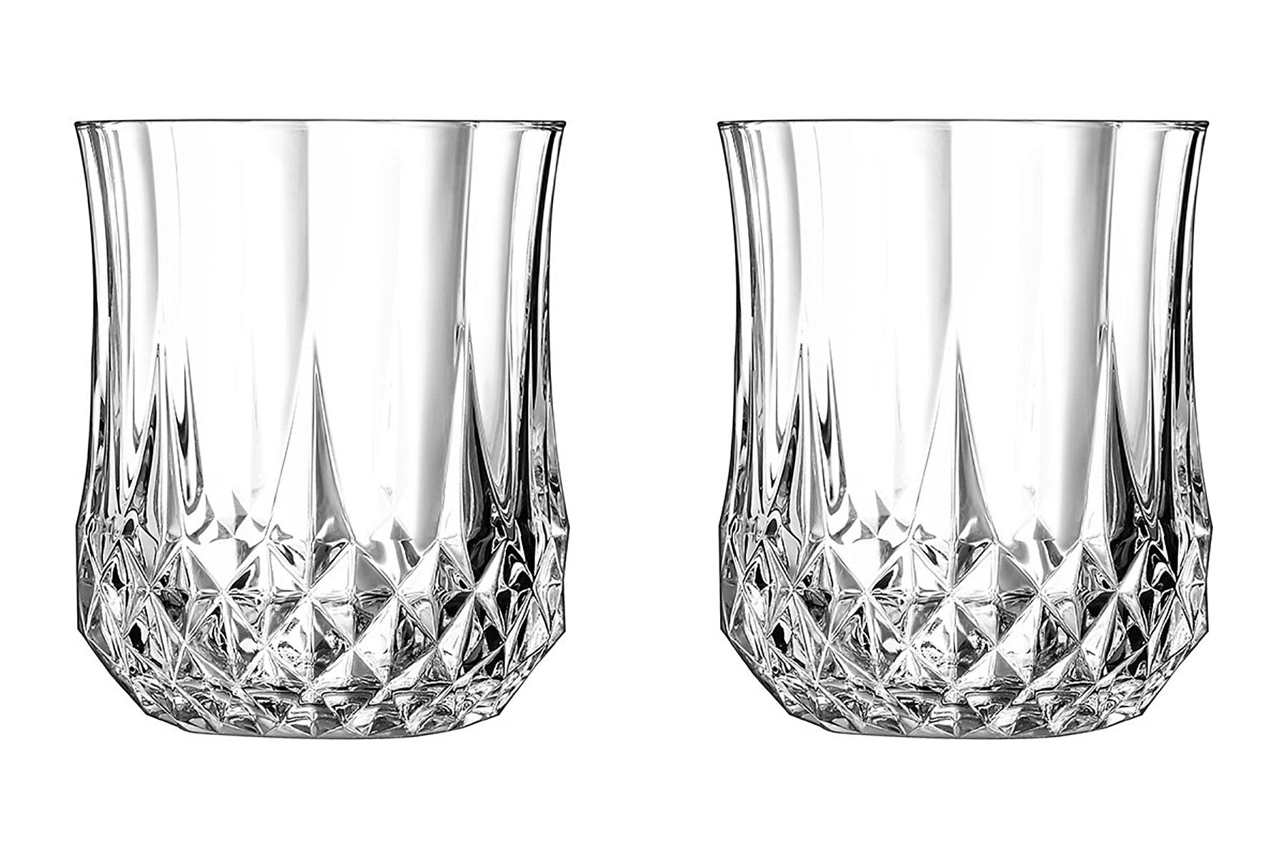 фото Набор из 2 бокалов Олд фэшн "Longchamp" круглая 7,5х7,5х9 см, 230 мл, прозрачный, стекло хрустальное, Eclat, L9758