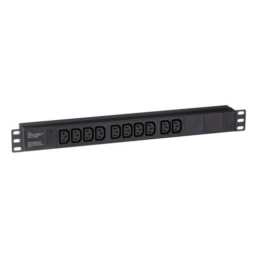 Блок розеток ExeGate ServerPro PDU-19H003 Al-10C13-C14, 10шт, 1U, 19" (EX280861RUS)