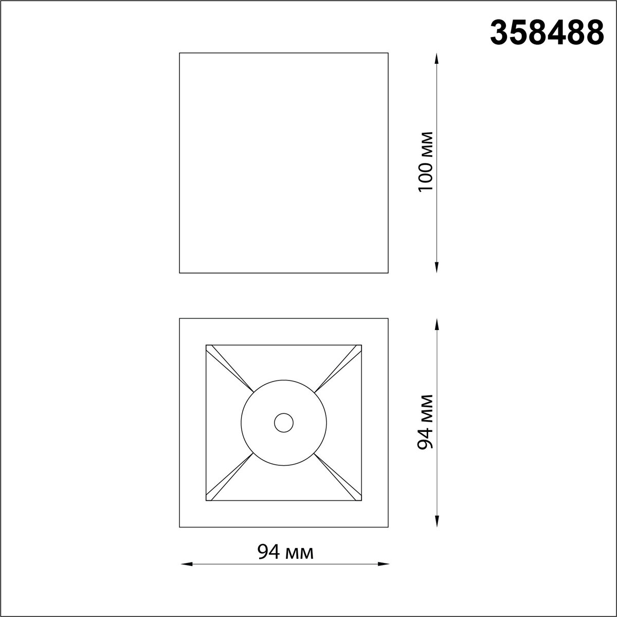 Накладной светильник Novotech Recte 358488 - фотография № 2