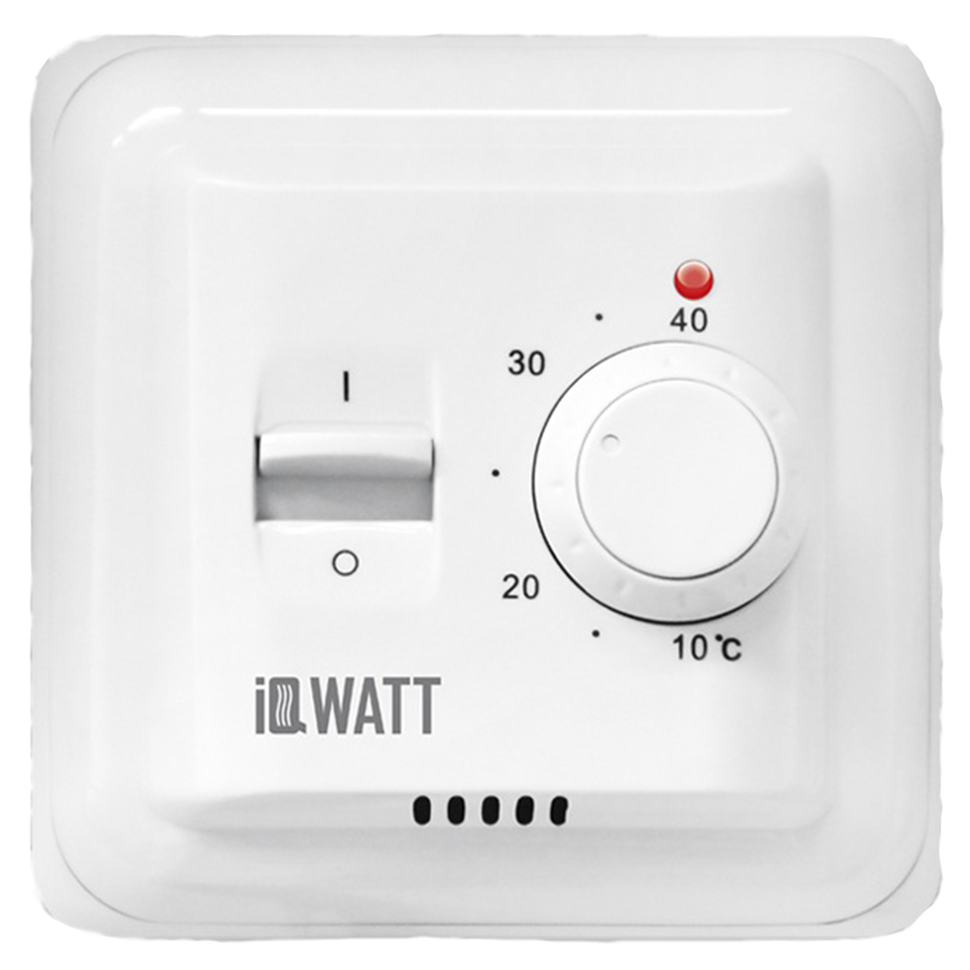 Терморегулятор с ручным управлением IQ THERMOSTAT M white