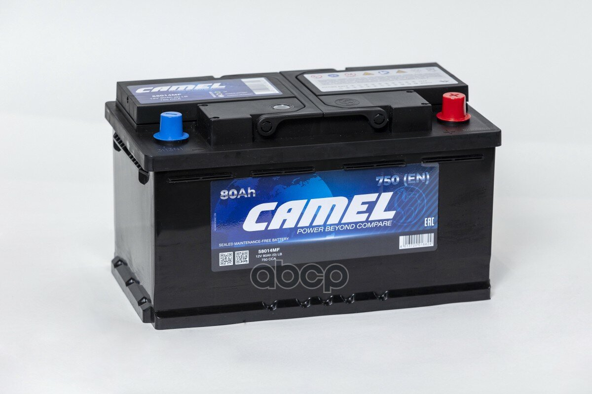 Аккумулятор Camel 80Ач En750 313Х175х175 Низкий Обр/П CAMEL арт. 58014MF