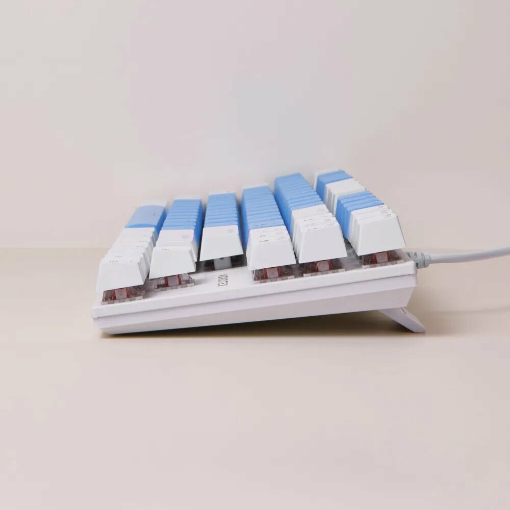 Клавиатура игровая проводная VOROTEX K87S Red Switch русская раскладка (Синий белый)