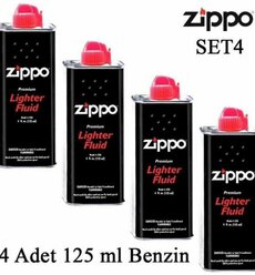 Топливо для зажигалки Zippo (Бензин Zippo) 125 мл, набор 4 штуки