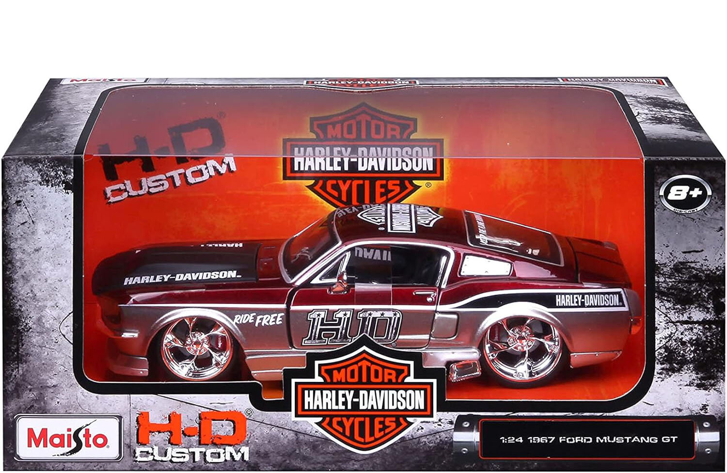 Машинка Maisto Harley-Davidson Ford Mustang GT 1967 1:24 32168