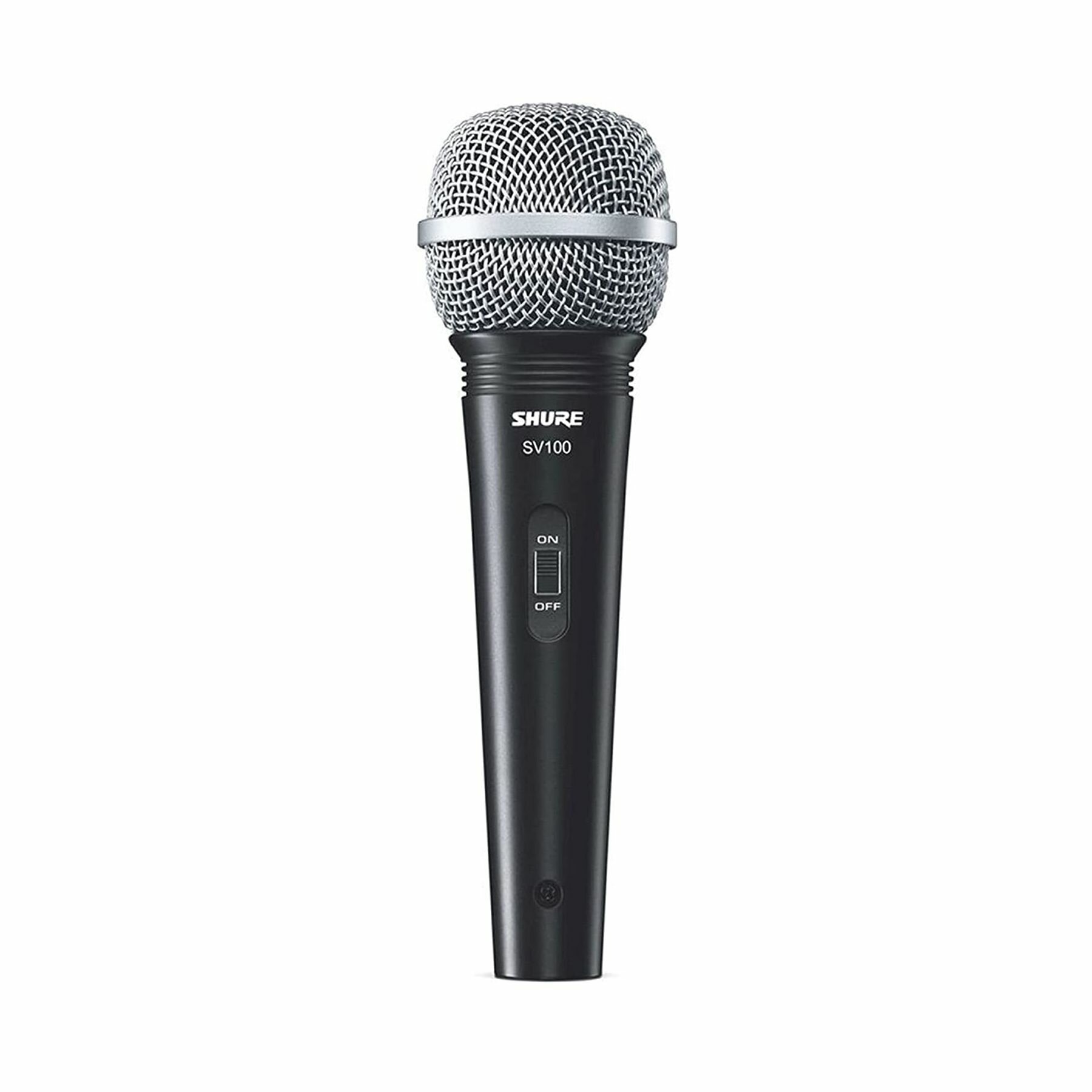 SHURE SV-100 - микрофон динамический вокально речевой с выкл. и кабелем (XLR-6.3ммJACK) черный