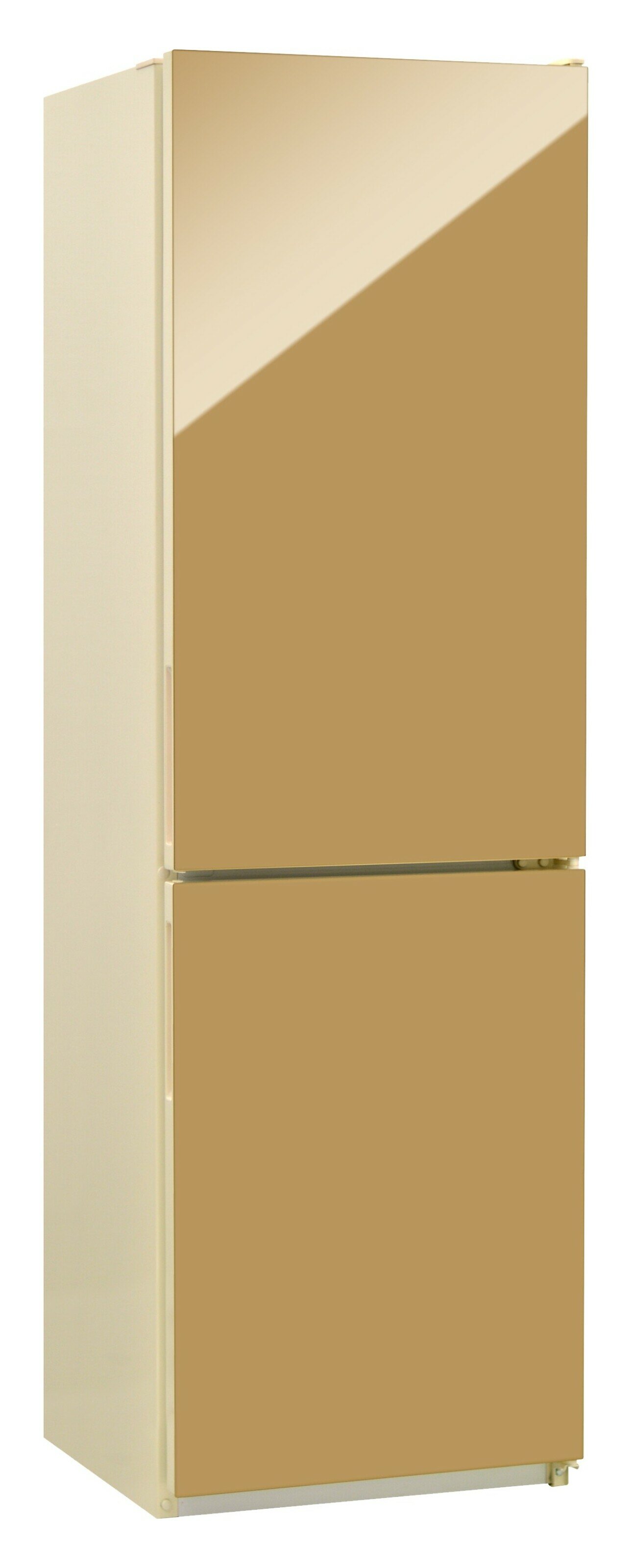 Холодильник NORDFROST NRG 162NF Gдвухкамерный золотистый (стекло) No Frost в МК 310 л