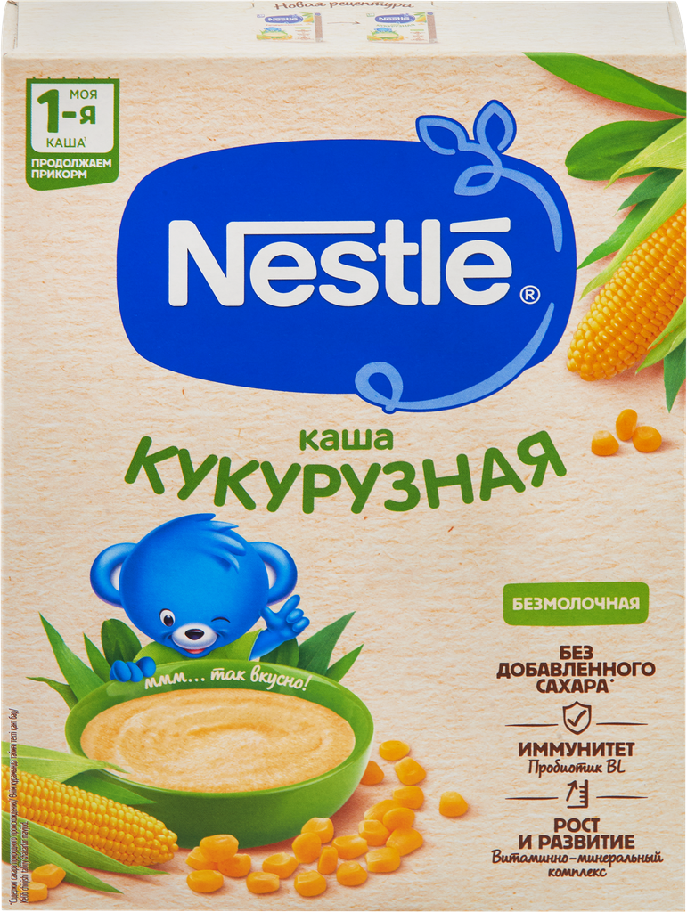 Каша кукурузная NESTLE безмолочная, с 5 месяцев, 200г